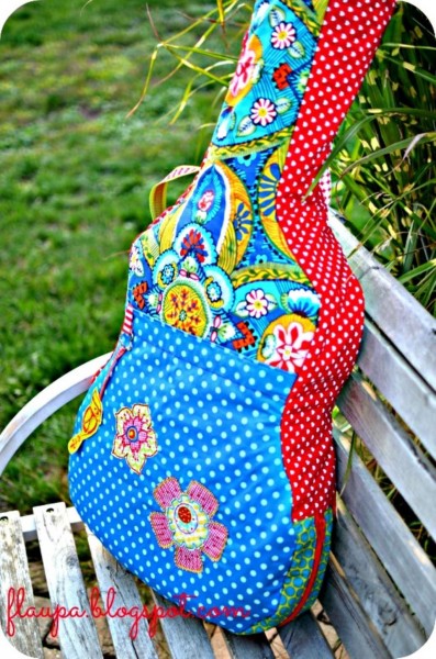 Anleitung und Schnittmuster zum selber Nähen als Download für eine Gitarrentasche