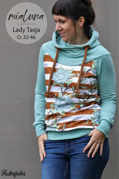 Lady Tasja, Hoodie und Kleid, Schnittmuster Lady Tasja, Hoodie und Kleid, Schnittmuster