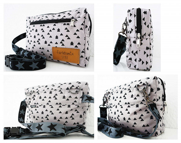 Kleine Umhängetasche Ebook Schnittmuster zum Downloaden