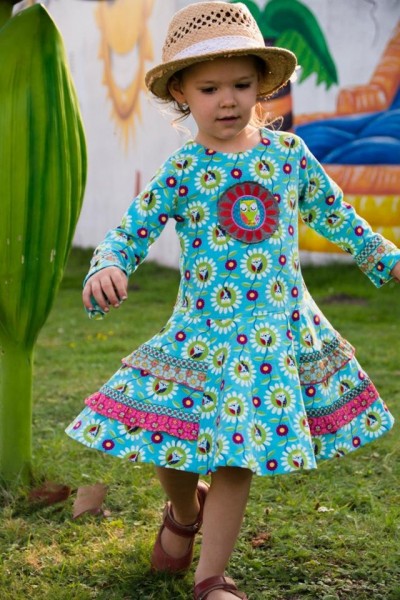 Festliches Kinderkleid nähen - Schnittmuster Henrika mit Nähanleitung