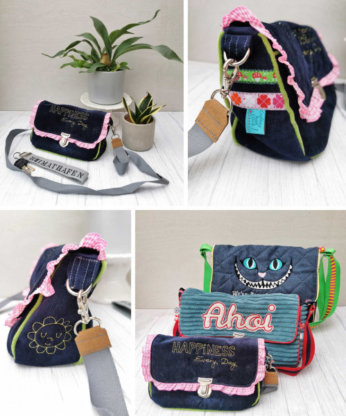 Umhängetasche Idde Schnittmuster Ebook von Puschenhexe