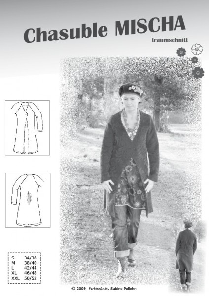 MISCHA, Chasuble, Papierschnittmuster