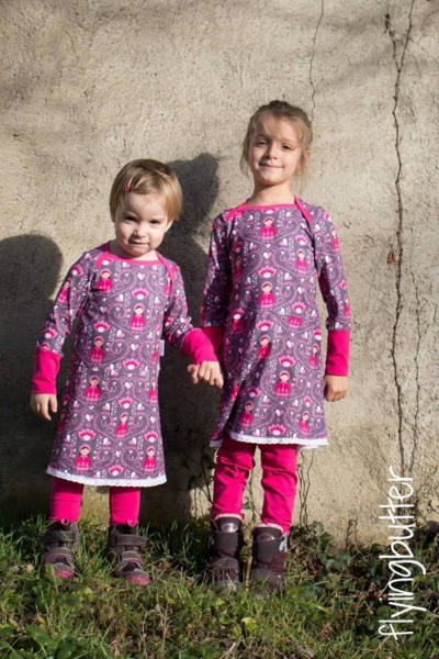 Herbstoutfit für Mädchen aus Swafing Stoffen