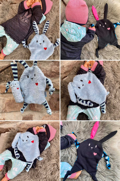 HerzHasi, 3 in 1 Ebook, Schmusetuch, Greifling, Stofftier