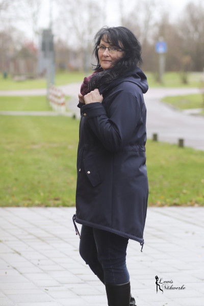 Lady Cadiz, Damenparka - Softshelljacke, Schnittmuster mialuna