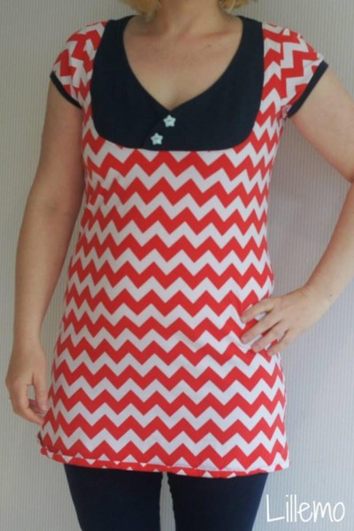 Lady Carolyn, Damenshirt mit Einsatz, Schnittmuster