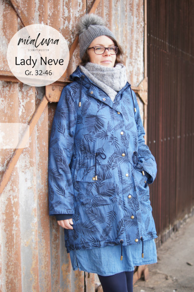 Lady Neve, Damenparka, miaLuna Schnittmuster Lady Neve, Damenparka, miaLuna Schnittmuster