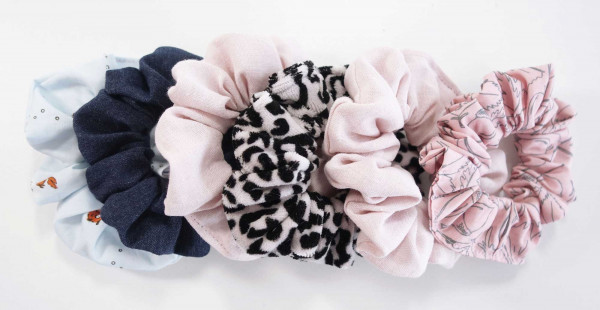 Scrunchies, Haargummi Nähanleitung zum Downloaden