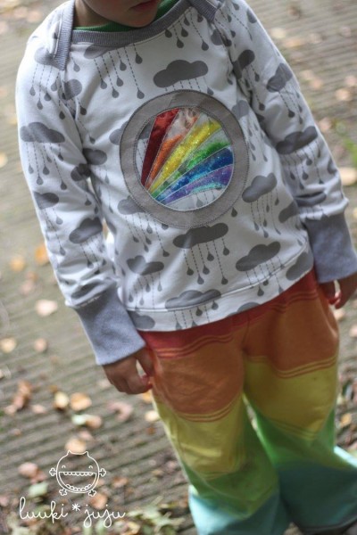 Bullauge auf Shirt applizieren