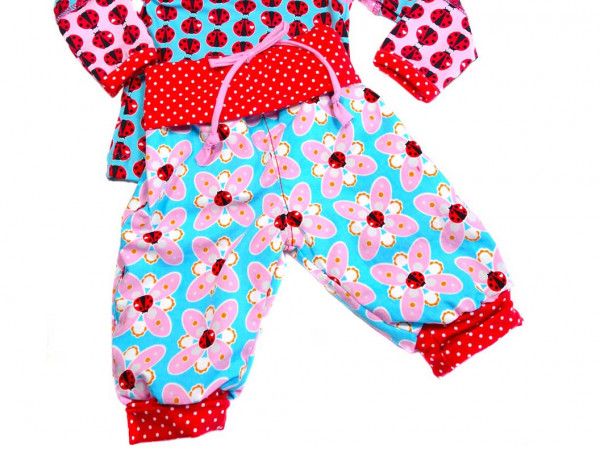 Schnittmuster einfache Babyhose aus Jersey mit Krempelbündchen