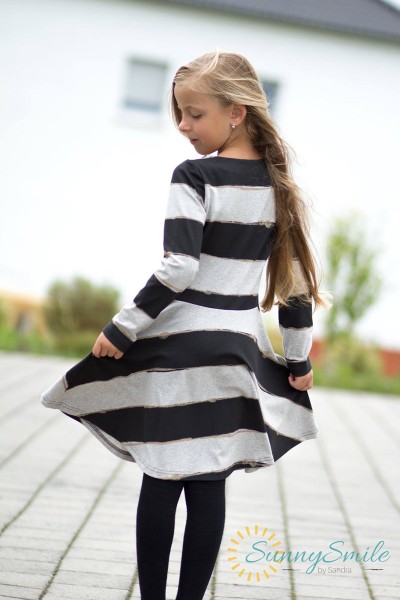 Langarmkleid aus Jersey selber nähen