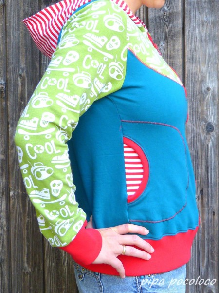 Lady Bella, Sweatjacke, Schnittmuster