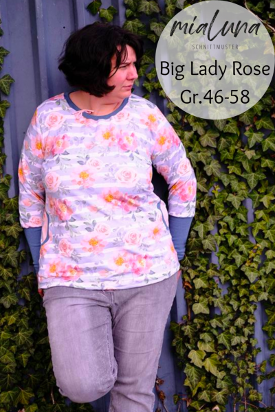 Big Lady Rose, Plus-Size-Damenshirt, Schnittmuster