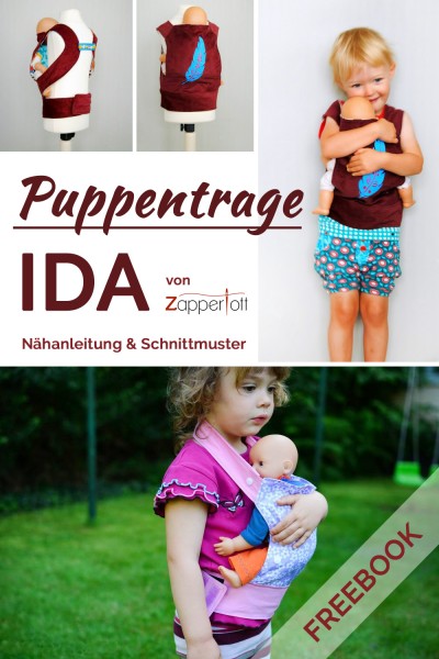 Gratis Nähanleitung für Puppentrage "Ida" Gratis Nähanleitung für Puppentrage "Ida"