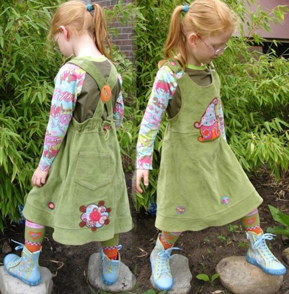 GESKE, Kinder-Trägerkleid, Schnittmuster