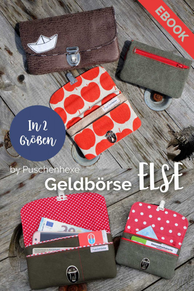 Nähanleitung Geldbörse "Else" in 2 Größen