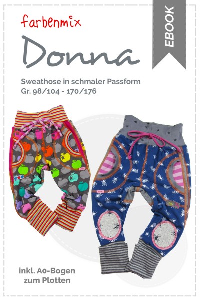 Ebook Sweathose "Donna" farbenmix