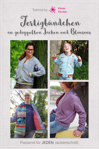 Tutorial - Einnähen einlagiger Bündchen an Jacken und Blousons