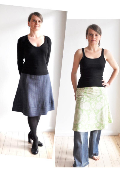 Einfachen Damenrock nähen - Nähanleitung mit Schnittmuster
