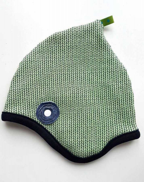 Ebook Schnittmuster Wendezipfelmütze von Klimperklein, Kopfumfang 34-36cm bis 54-56cm