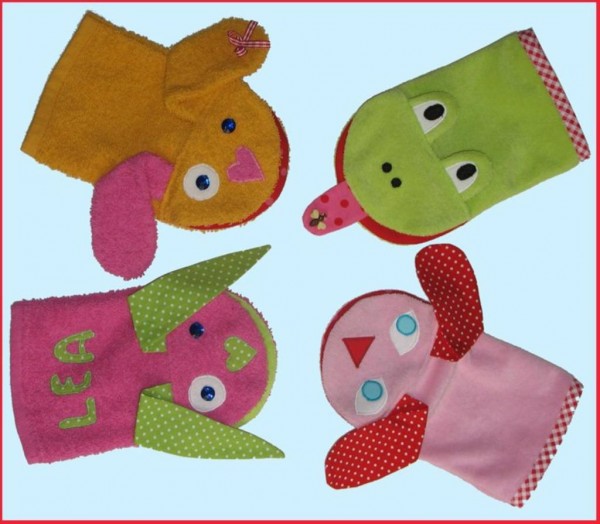 kleinBORKUM, Kinder-Bademantel & süße Waschlappentiere, Papierschnittmuster