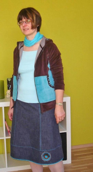 Langeneß, Bahnenrock, Schnittmuster