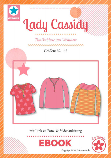 Lady Cassidy, Damentunika aus Webware, Schnittmuster