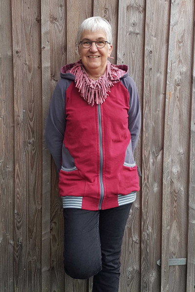 Paula, Damen Raglanjacke/Sweatshirt Damen, Schnittmuster