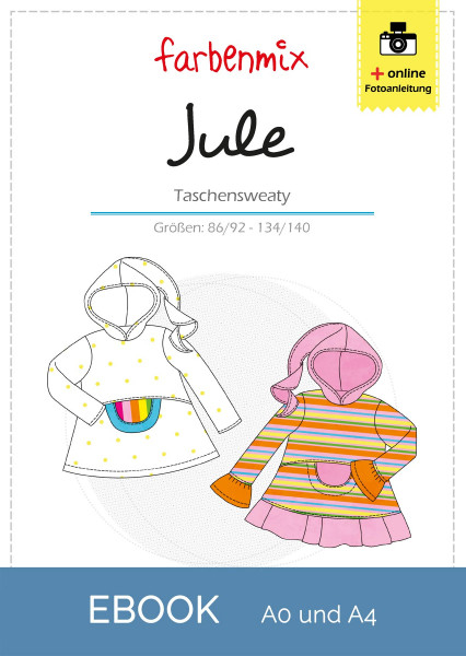 JULE , Kringelkapuzen-Sweaty, Schnittmuster