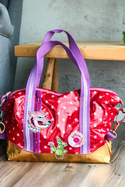 Weekender aus Wachstuch nähen - Ebook "JetSet" mit A0 und A4 Schnittmuster