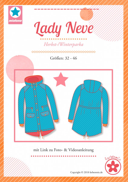 Lady Neve, Damenparka, miaLuna Schnittmuster