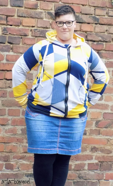 Big Lady Bella, Plus-Size-Sweatjacke, Schnittmuster