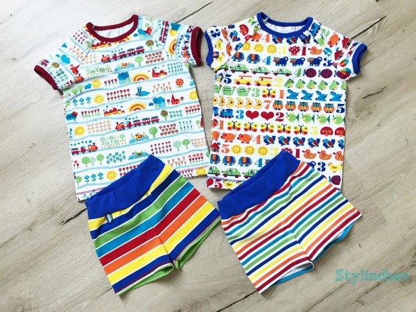 PDF-Schnittmuster Sweatpants, Sweathose, Sweatshorts für Kinder nähen