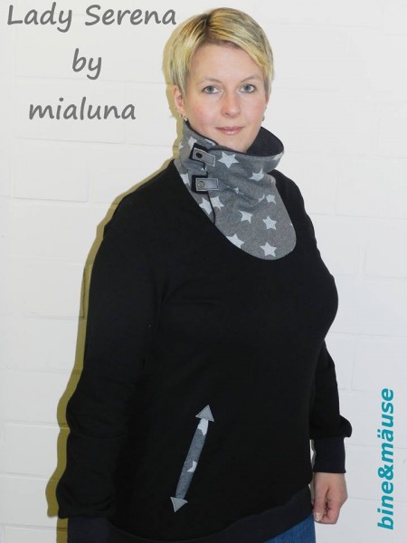 Lady Serena, Damen-Hoodie, Schnittmuster