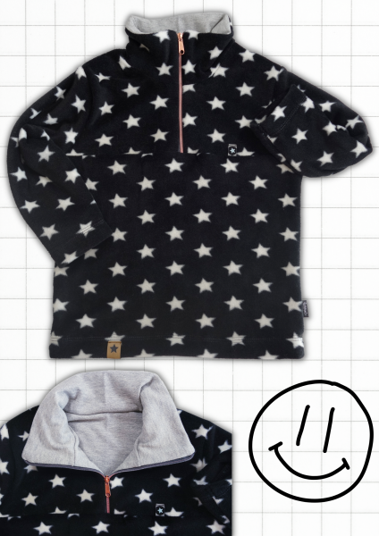 Stoffmixpulli mit gerader Passe, Ebook