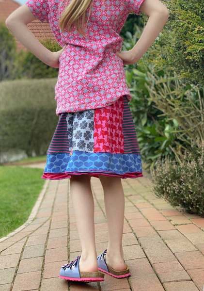 PDF-Schnittmuster Mädchen Jerseyrock "Jolly" für Nähanfänger