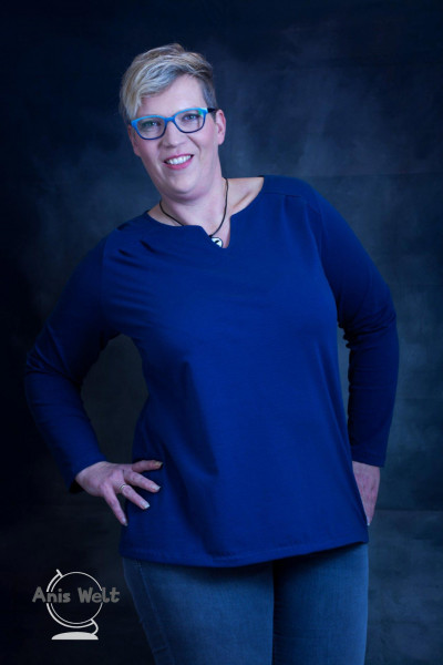 Damen Shirtbluse "Luna XL" Plus-Size-Schnittmuster farbenmix