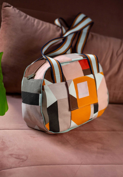 Genähte Henkeltasche "JustBe" aus Cloud7 Canvas