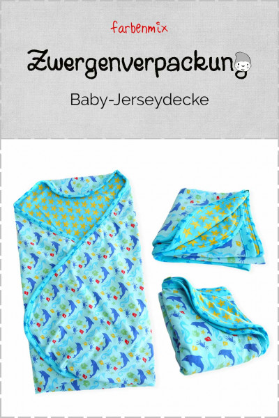 Babydecke aus Jersey nähen - Kostenlose Anleitung