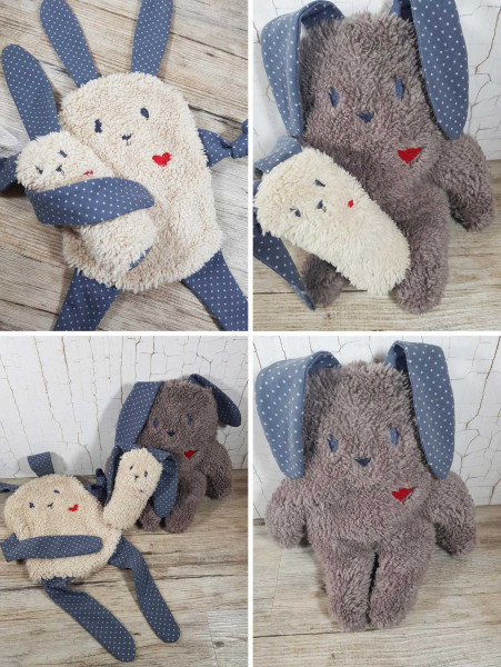 HerzHasi, 3 in 1 Ebook, Schmusetuch, Greifling, Stofftier