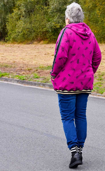 Schnittmuster Big Size Sweatjacke "Big Lady Bella"