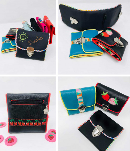 Schnittmuster Geldbörse "Rosi" mit edler Paspel