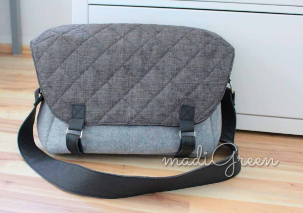 Schnittmuster-Ebook Umhängetasche "Kuriertasche" Taschenspieler 3