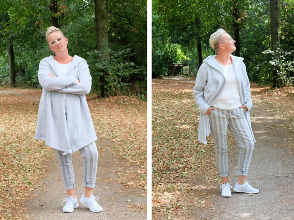 Ana XL, Damen-Strickjacke, Schnittmuster