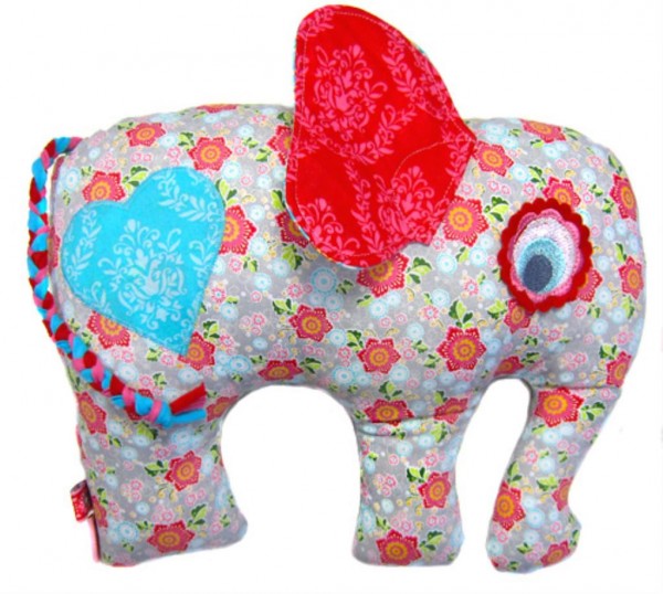 Schnittmuster Elephant Stofftier zum selbernähen Anleitung und PDF-Schnitt in 2 Größen