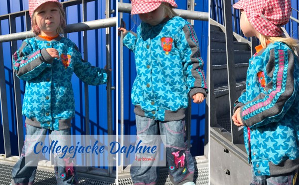 Sweatjacke im Collegestil Nähanleitung