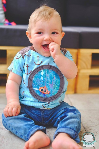 Applikationsvorlage 3D Bullauge, Kreativ-FREEbook