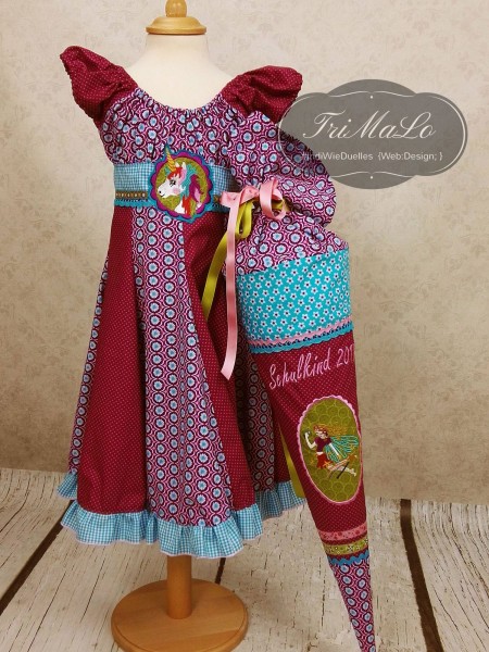 Schnittmuster Einschulungskleid "Elodie" passend zur Schultüte