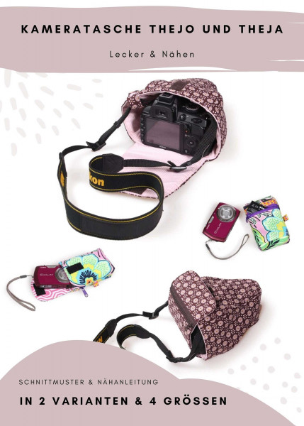 Ebook Kameratasche "TheJo" & "TheJa" Schnittmuster in 2 Größen