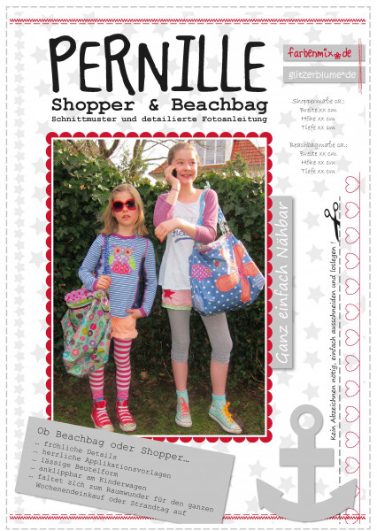 Taschenschnitt "Pernille" Shopper & Beachbag in zwei Größen